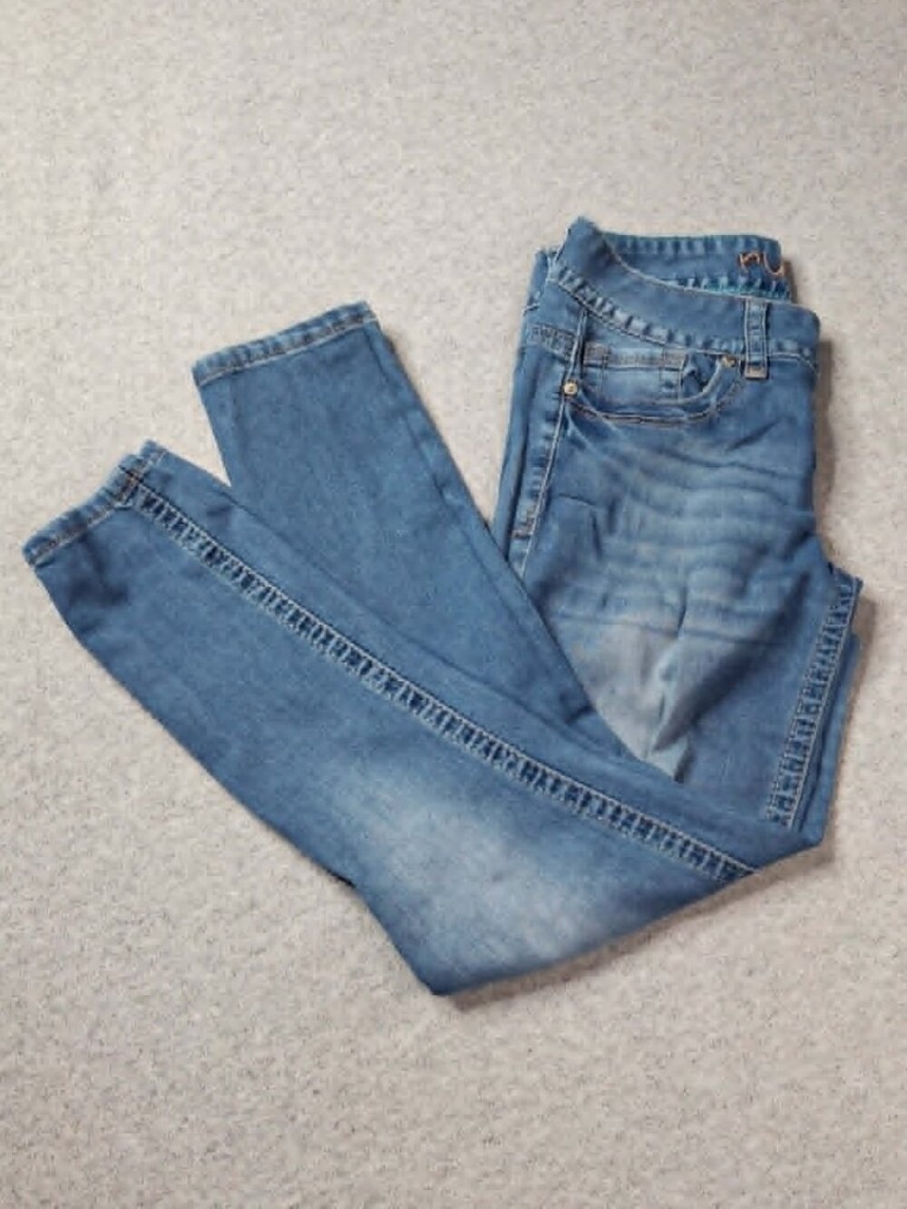 Rue21 Low Rise Skinny Jeans Size 5-6 Short Blue Denim